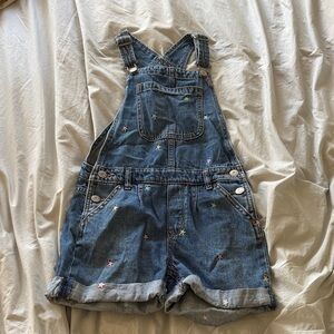 GAP Blue Kids Overalls with Star Embroidery